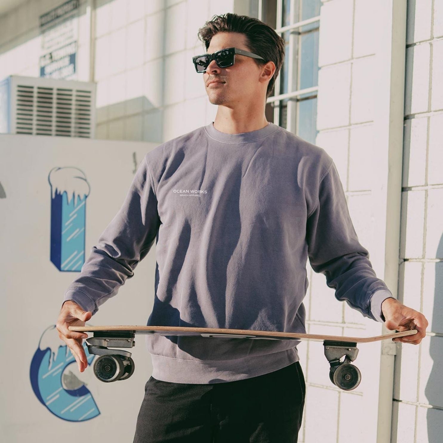 purple sweatshirt men