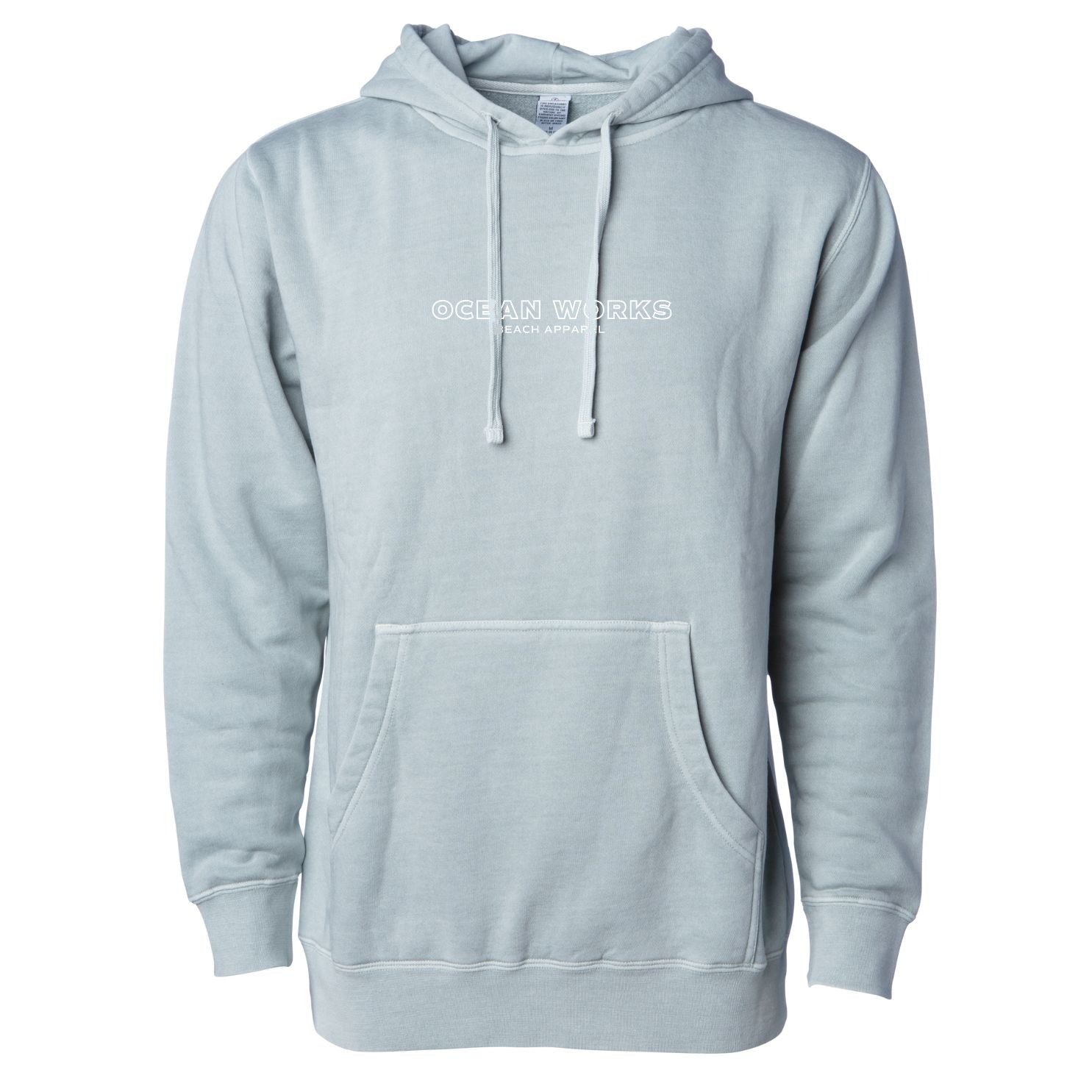 sage green hoodie