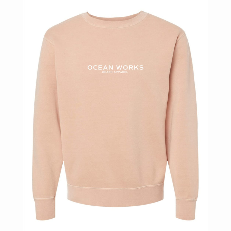 dusty pink pastel crewneck sweatshirt