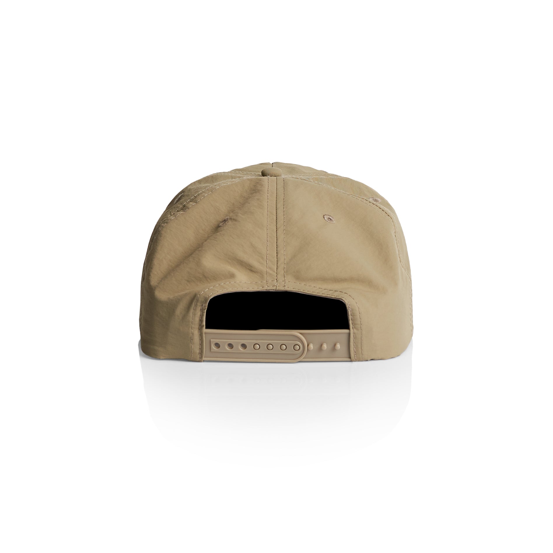 back of tan hat
