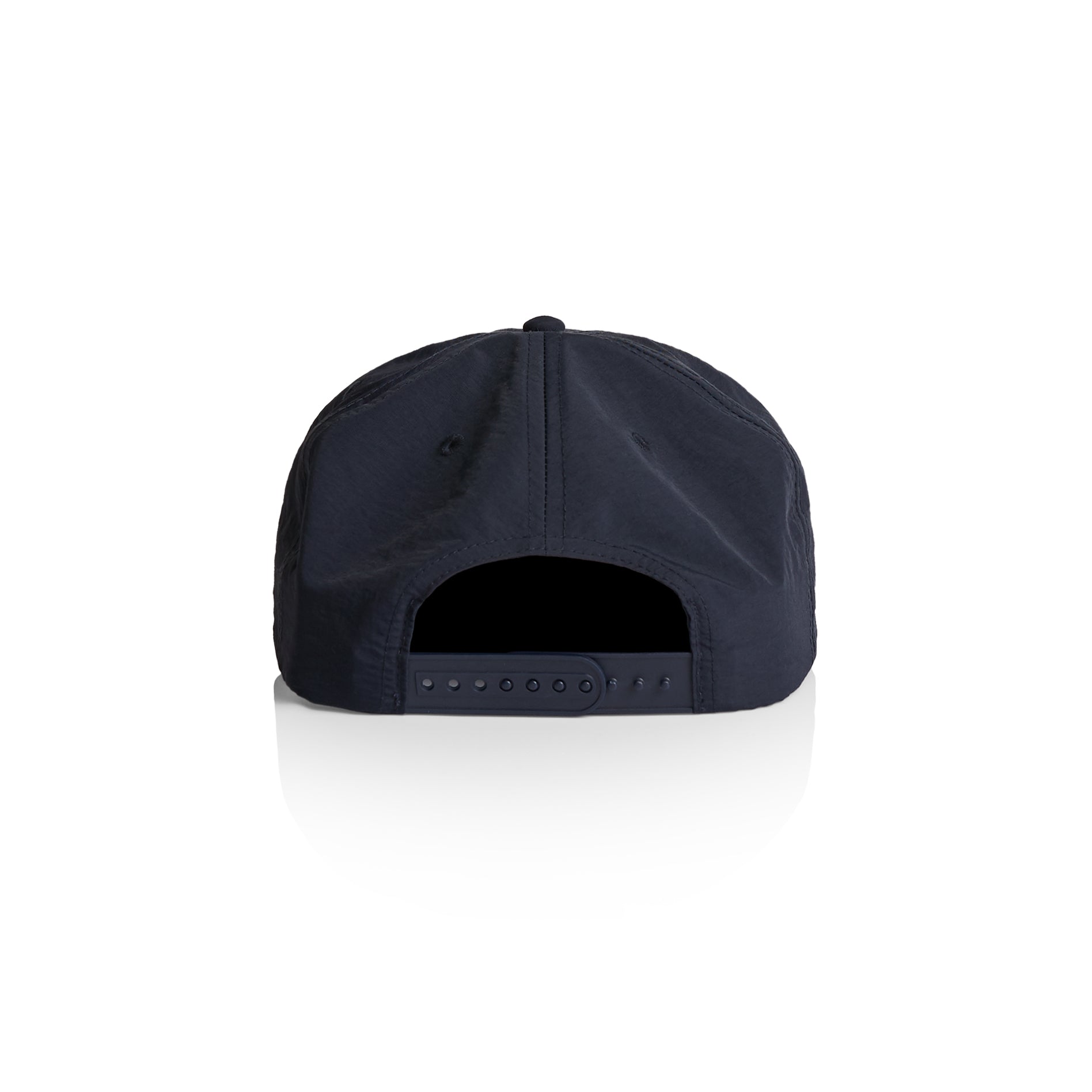 back of navy hat backwards