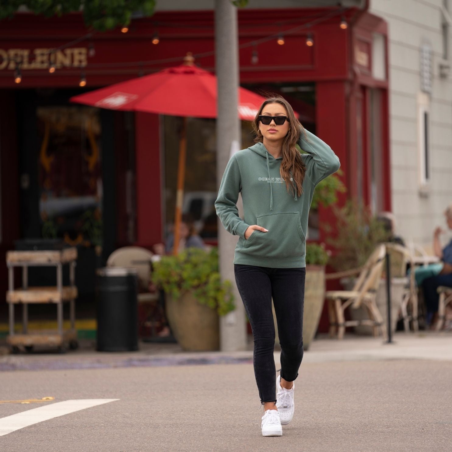 alpine hoodie in city