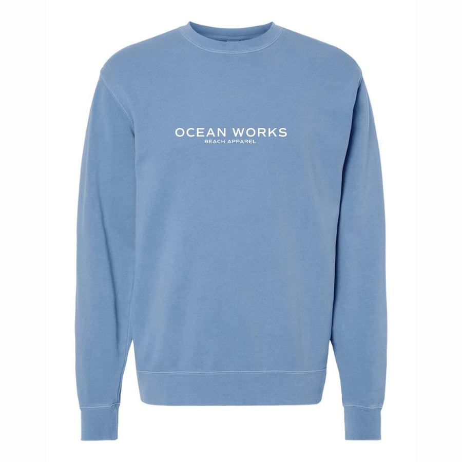 light blue coastal sweatshirt