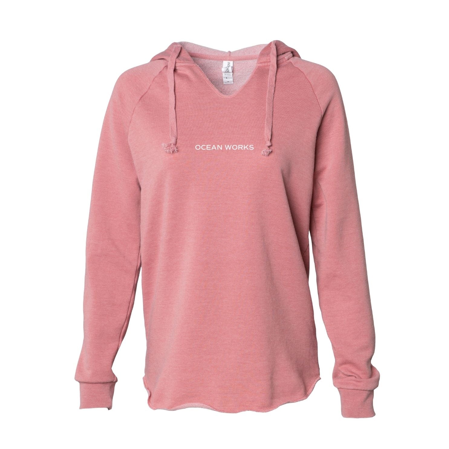 coral hooded sweatshirt
