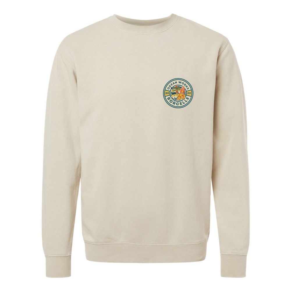 tan sweatshirt crewneck men