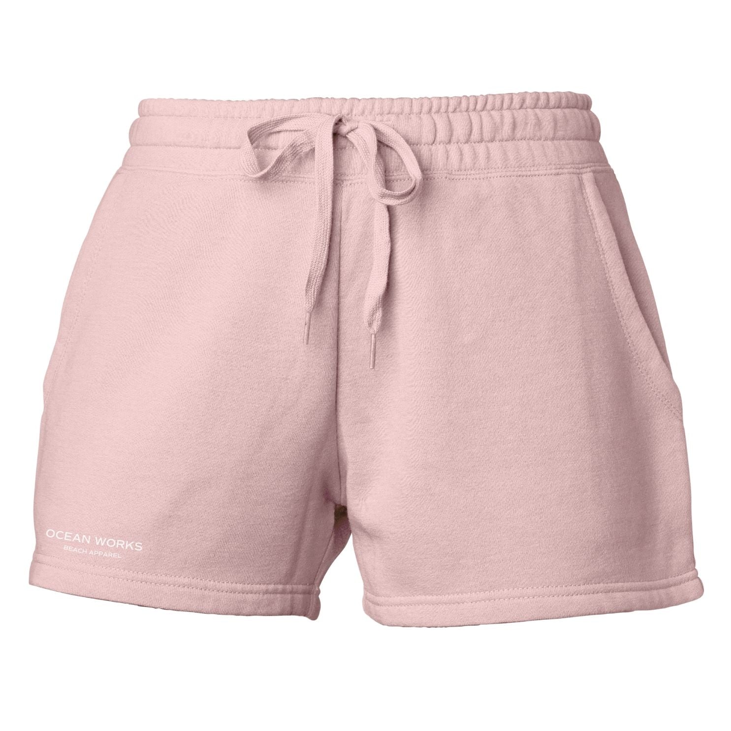 pink shorts beach women