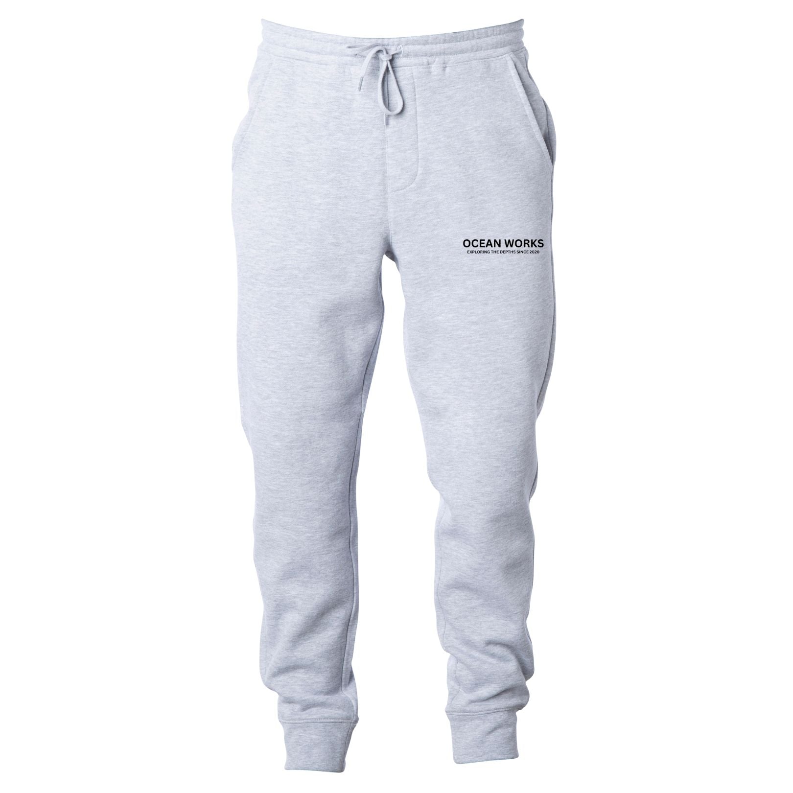 grey fleece workout joggers