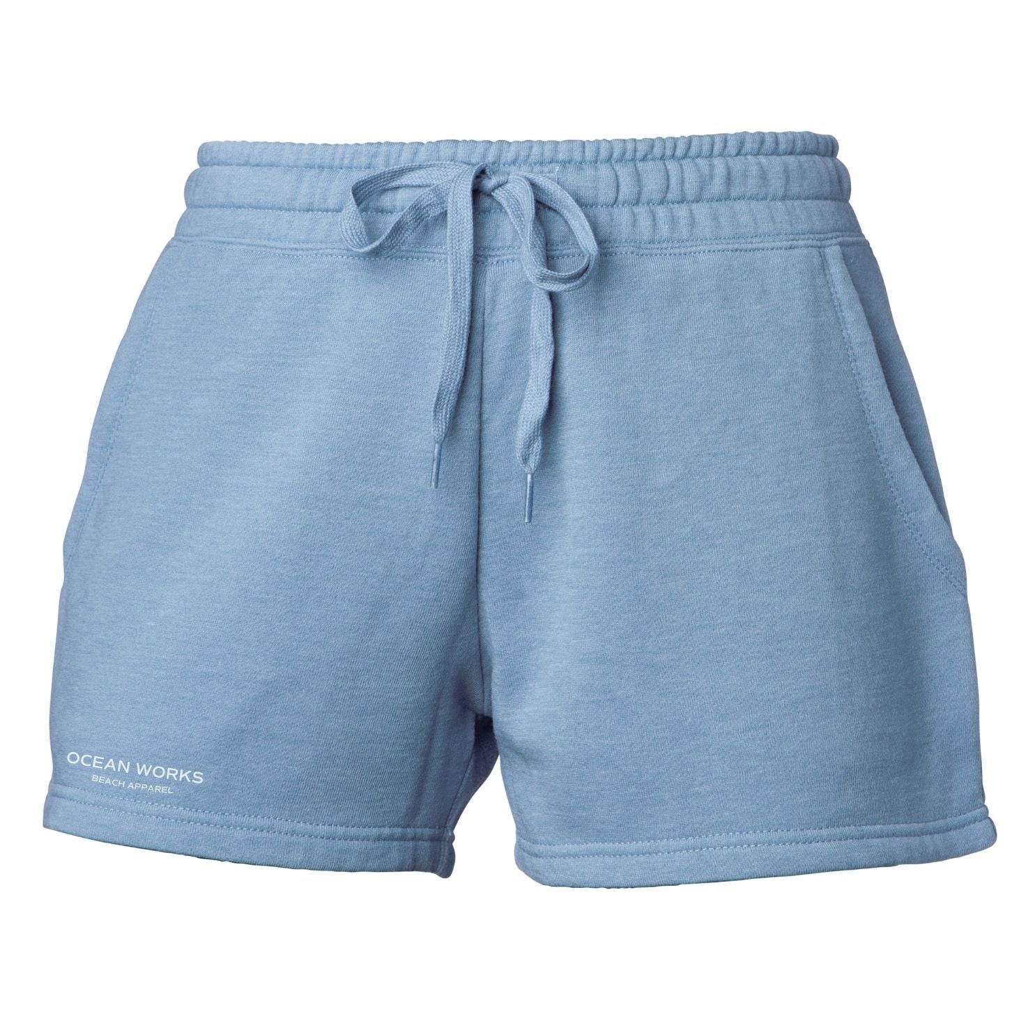 blue women's shorts