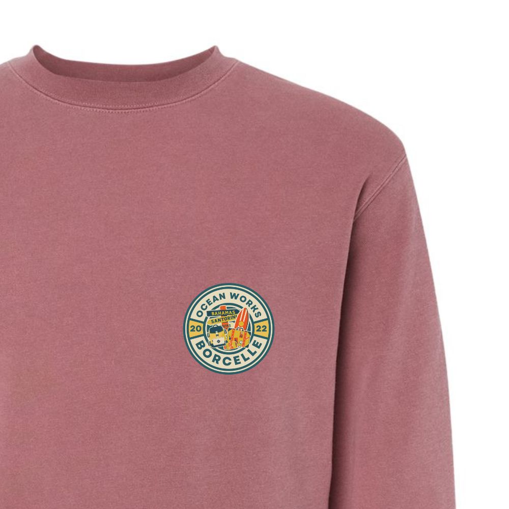 zoomed image of crewneck