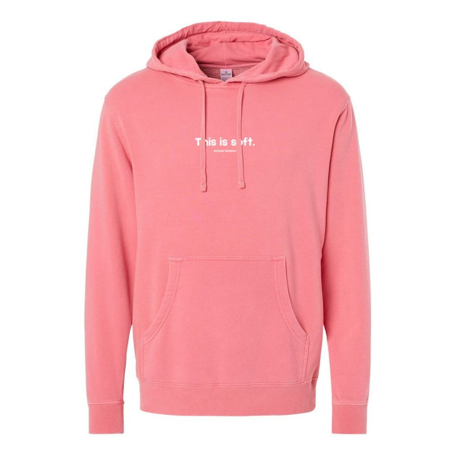 THIS IS SOFT" OW HOODIE PINK