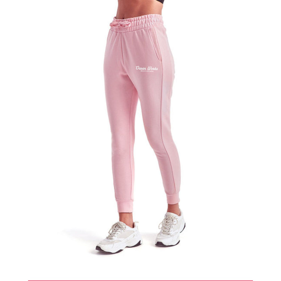 sporty joggers for women thick waistband