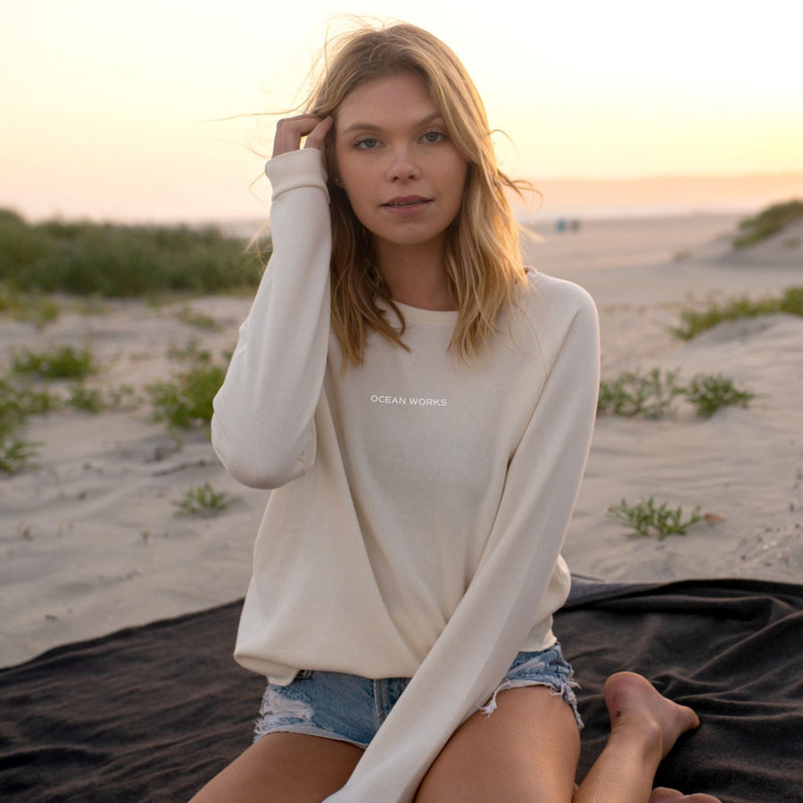 Ocean Works Women's Soft Wash Crewneck Sweatshirt