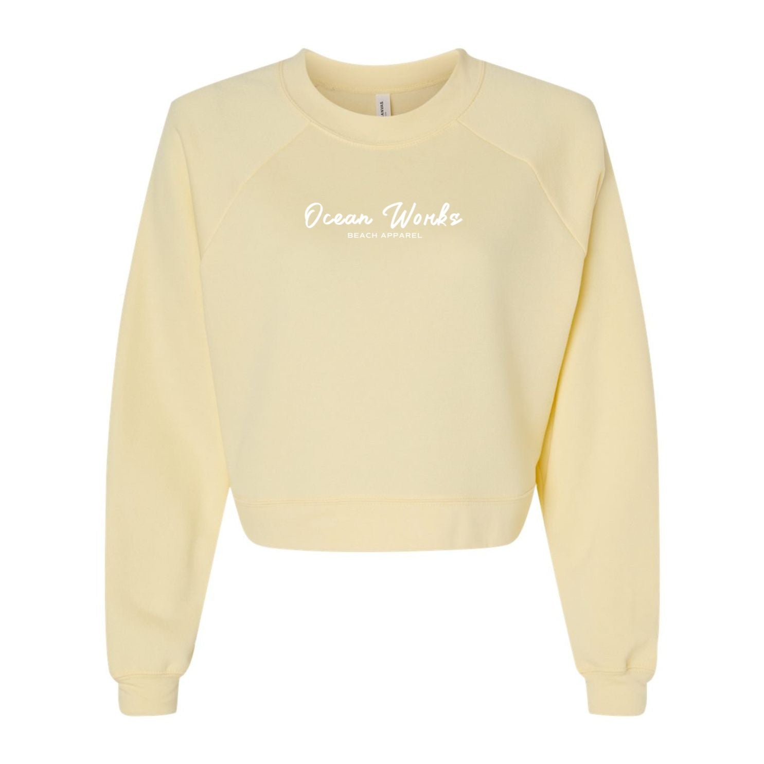 yellow crop sweatshirt