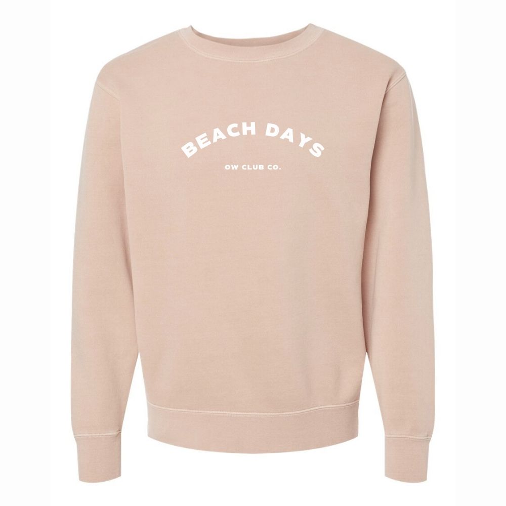 beach days pastel crewneck sweatshirt