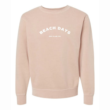 beach days pastel crewneck sweatshirt