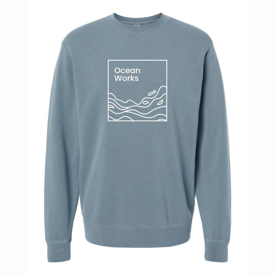 dark blue coastal sweatshirt