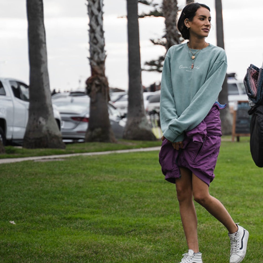 Ocean Works Cursive Logo Crewneck Sweatshirt - Ocean Works