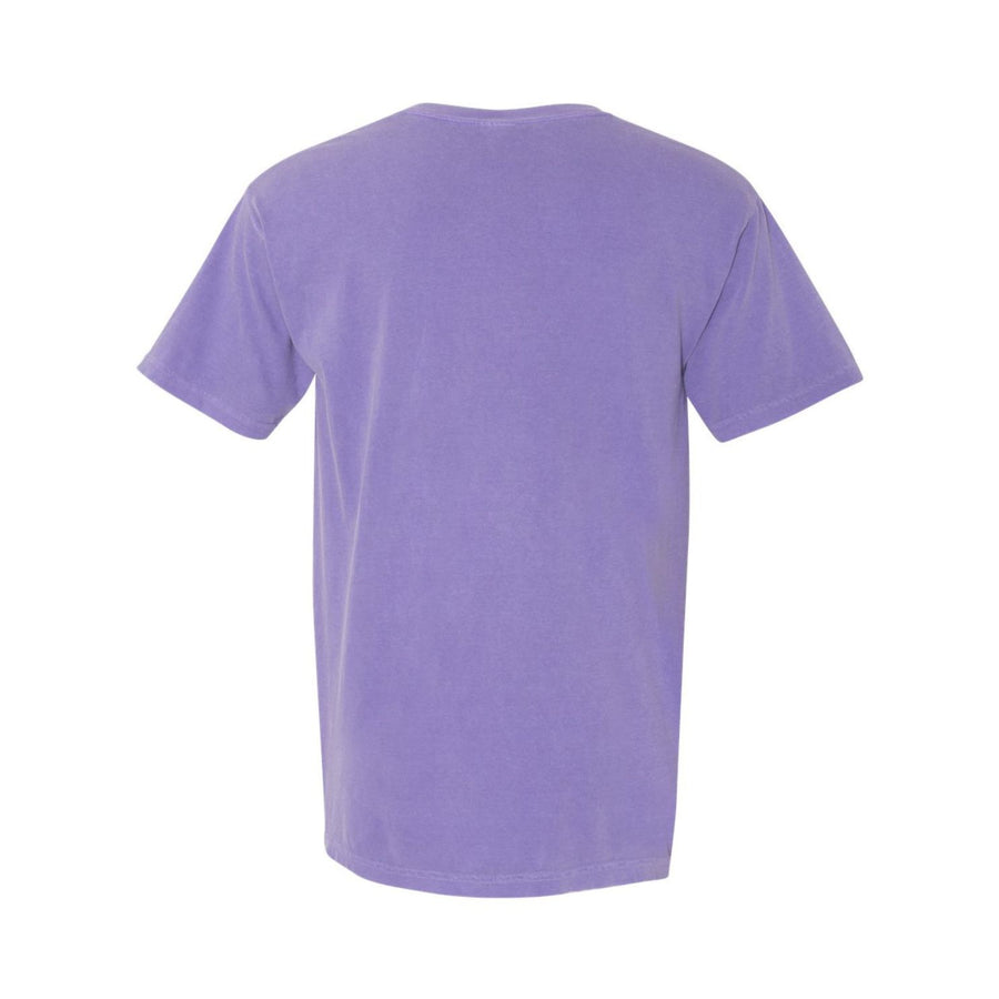 faded purple t shirt for the coast