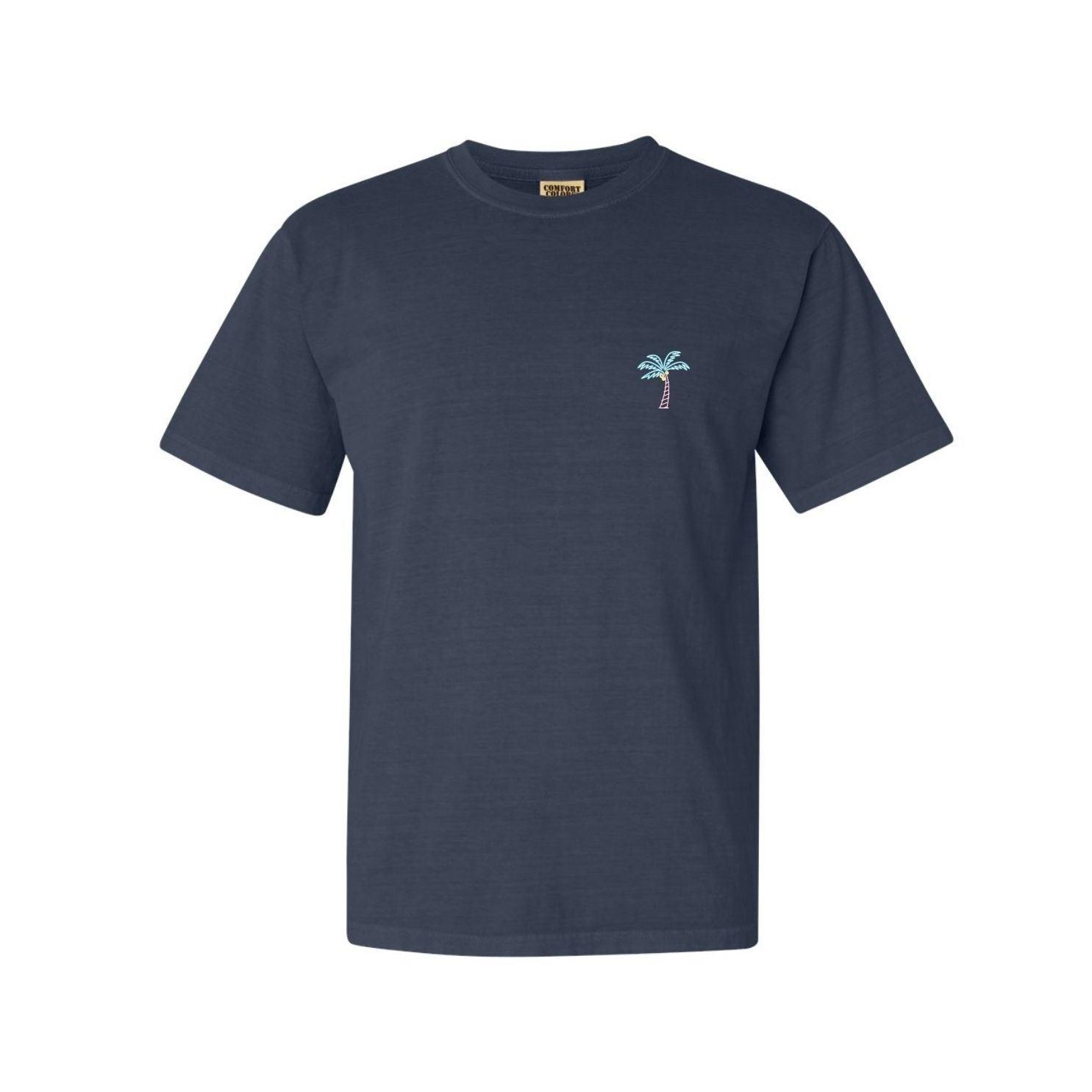navy palm tee