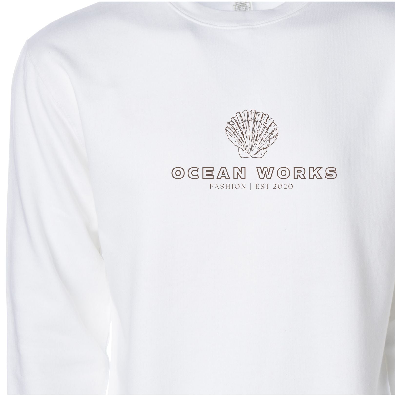 shell scallop sweatshirt