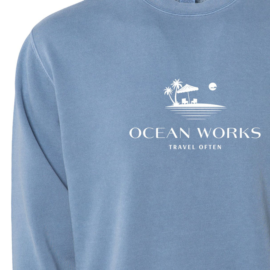 travel often ocean works sweatshirt