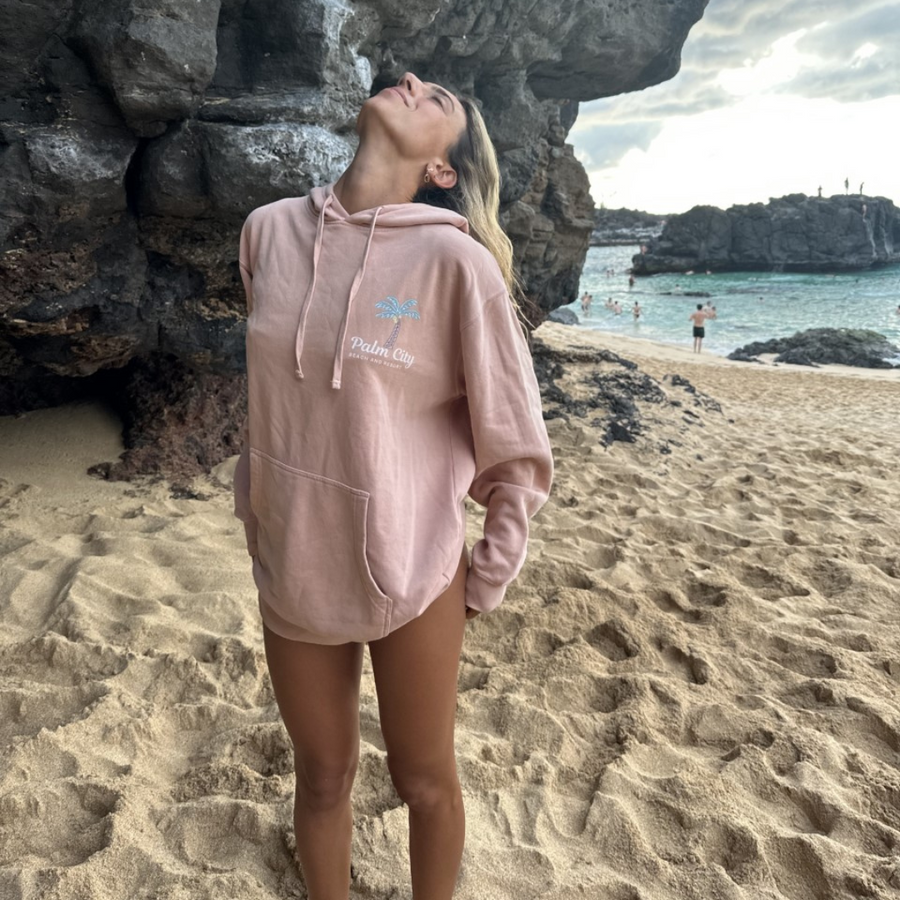 coastal comfortable sweatshirt pink