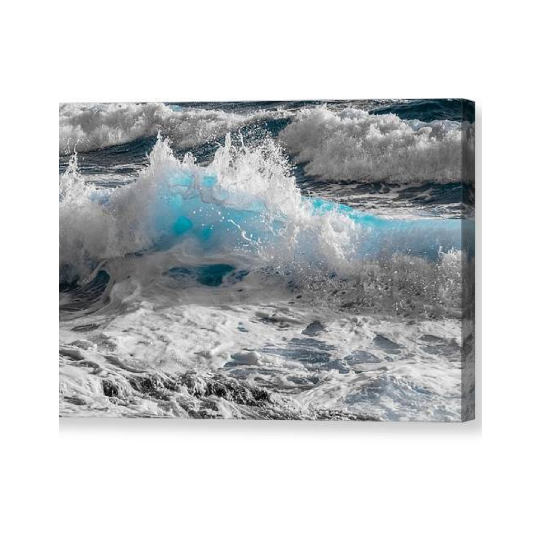 Turquoise Wave - Canvas Print - Ocean Works