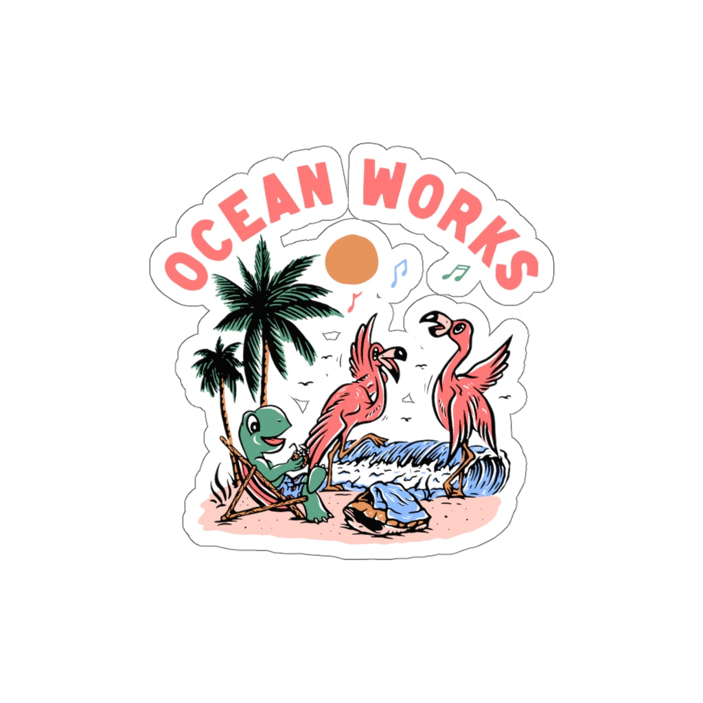 Groovin in Paradise Stickers - Ocean Works