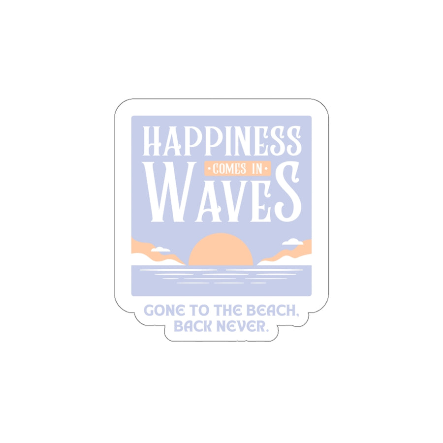 Happiness Waves Stickers - Ocean Works