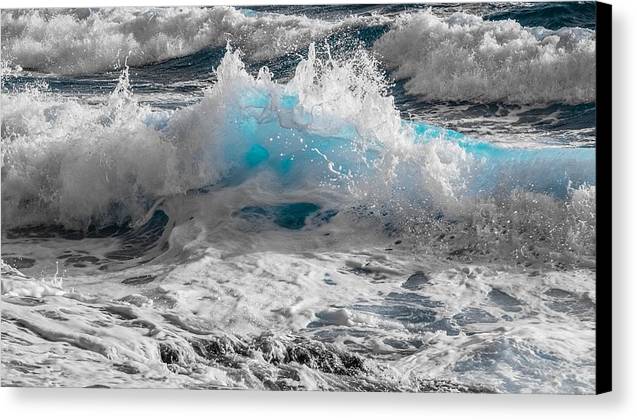 Turquoise Wave - Canvas Print - Ocean Works