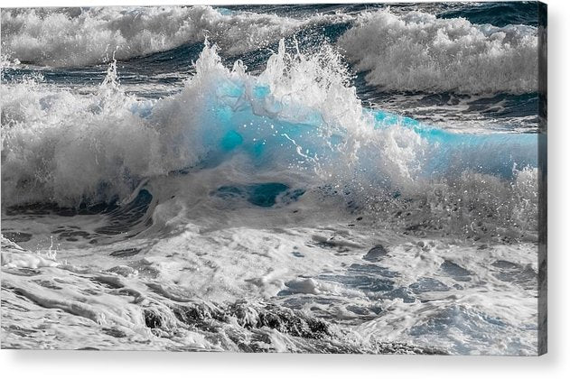 Turquoise Wave - Acrylic Print - Ocean Works