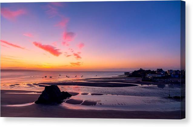 Violet Sunset - Canvas Print - Ocean Works