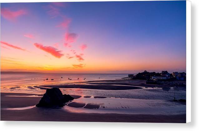 Violet Sunset - Canvas Print - Ocean Works