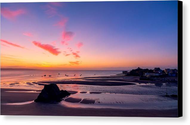 Violet Sunset - Canvas Print - Ocean Works